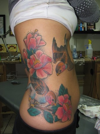 Looking for unique Kike Castillo Tattoos?  birds and flowers tattoo