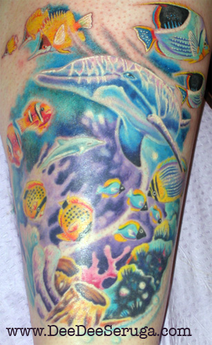 Tattoos? Dolphin Sea Scene