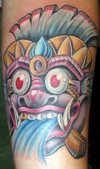 Dee Dee - Mask tattoo