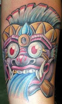 Dee Dee - Mask tattoo