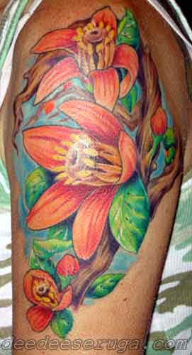 Dee Dee - orange blossom color tattoo