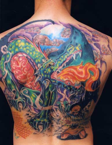 Keyword Galleries Color Tattoos Fantasy Dragon Tattoos Custom Tattoos