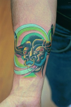 Jason A Leigh Taurus Large Image Keyword Galleries Color Tattoos 
