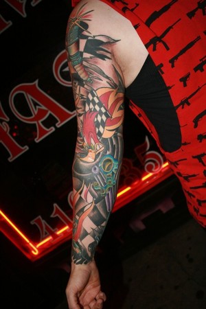 Motocross Tattoo Sleeve