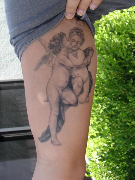 Mario Sanchez Cherub Angel Tattoo