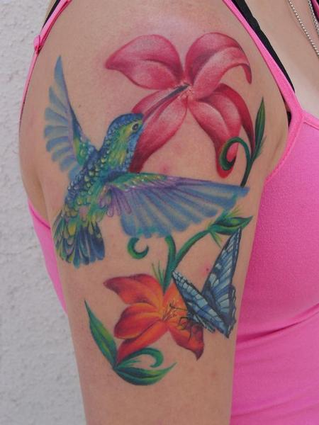 Mario Sanchez Hummingbird Tattoo