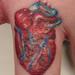 Tattoos - mini realistic heart tattoo by mario sanchez - 55626