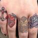Tattoos - mini finger tattooos by mario sanchez - 55621