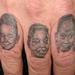 3 black and grey portraits Tattoo Design Thumbnail