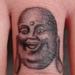 Tattoos - Laughing Buddha Portrait on Finger - 65942