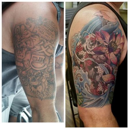 Tattoos - Jail house koi cover - 125029