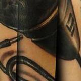 Microphone cover up Tattoo Design Thumbnail