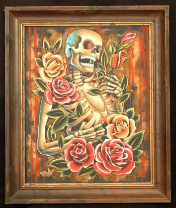 Tattoos - Skeleton and Roses - 47260