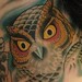 Owl Neck Tattoo Thumbnail