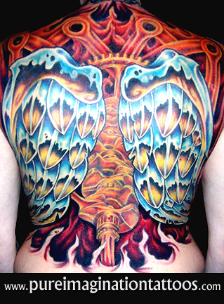 Tattoos - Ethnic Native American tattoos - Crankshaft Angel