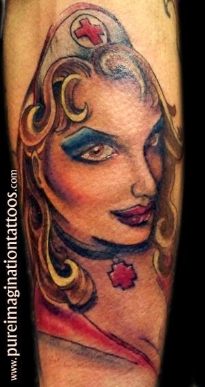 Tattoos - Cartoon tattoos - Good Night Nurse!