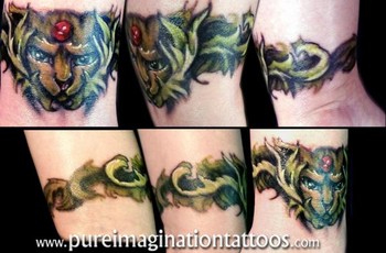 Tattoos - Kandyman Joe - Leafy Cat Bracelet