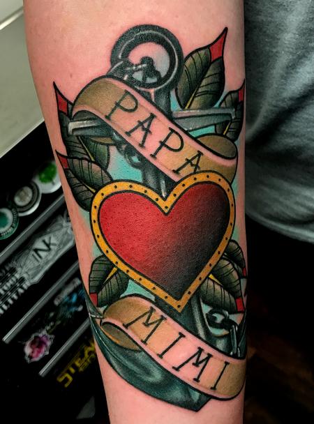 Tattoos - Heart and Anchor Tattoo - 128983