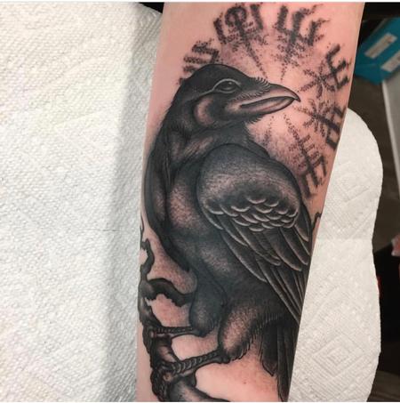 Tattoos - Neotraditional Raven - 132384