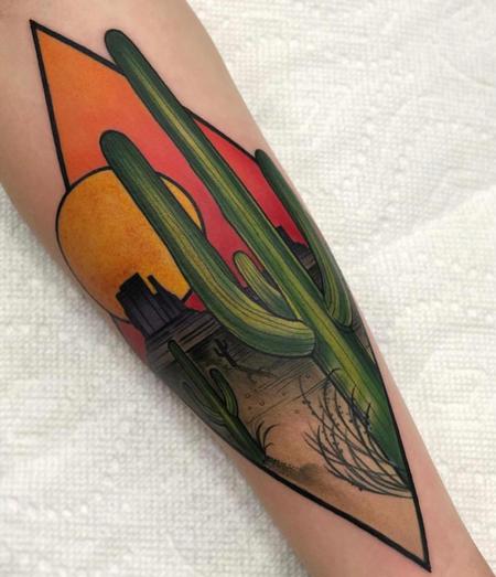Tattoos - Geometric Desert Scene - 133190