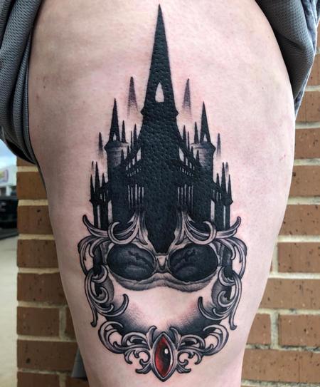 Tattoos - Blackwork Castle - 133973