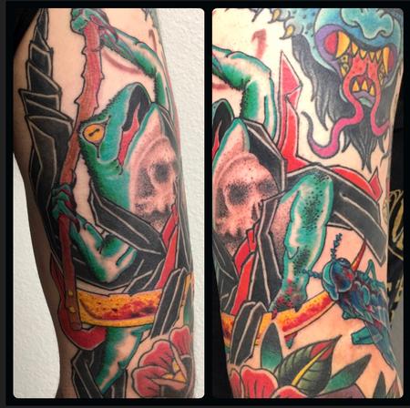 Tattoos - Dancing Reaper Frog - 133445