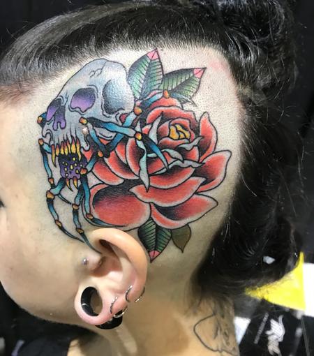Tattoos - Spider Skull - 131794