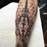 Tattoos - Abstract Geometric Shark Tattoo - 113840