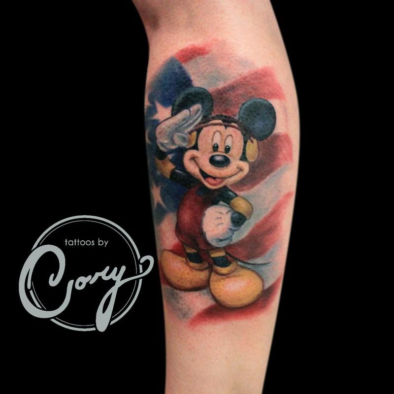 mickey mouse military tattoo by cory claussen tattoos mickey mouse military tattoo by cory claussen tattoos