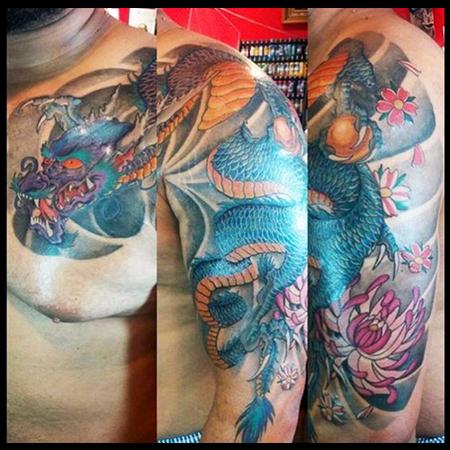 Tattoos - blue dragon - 111525