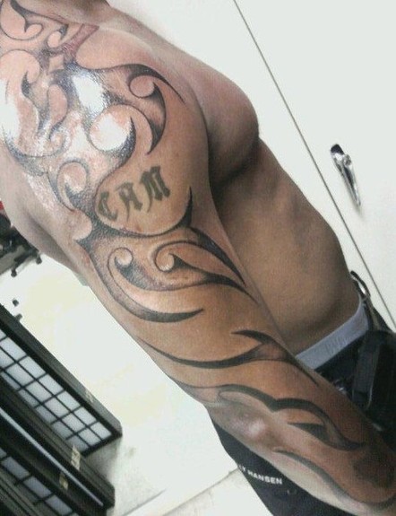 Tattoos Custom tribal arm