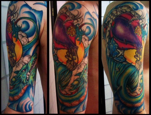 Dragon Sleeve Tattoos