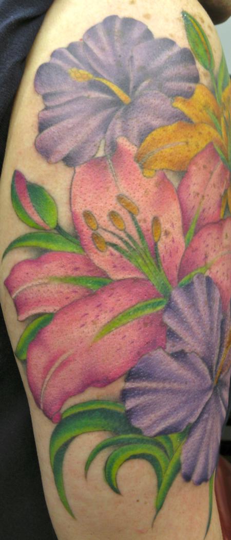 Tattoos - Flower 1/2 Sleeve 1 - 56809