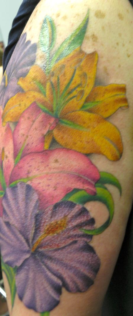 Tattoos - Flower 1/2 Sleeve 3 - 56811