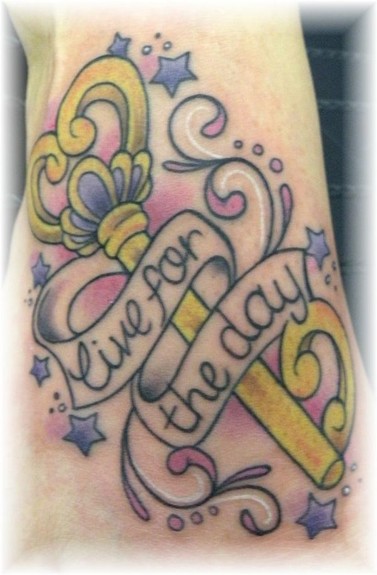 Tattoos - Live for the day. - 50205