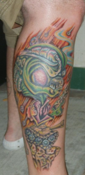 Tattoos - alien attack - 51337
