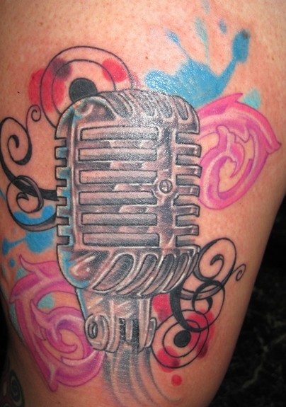 Tattoos Tattoos New School Microphone Now viewing image 55 of 65 previous 