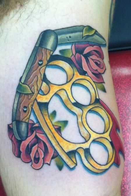 Tattoos - brass knuckles - 59723