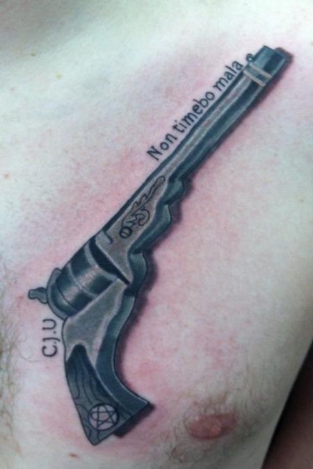 Tattoos - gun - 59729