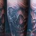 Tattoos - Black and Grey Skull Tattoo  - 64915