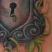 Tattoos - Over Grown Poppy Copper Door Plate - 66593