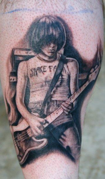 Tattoos - Guitar Playing Portrait - 59444