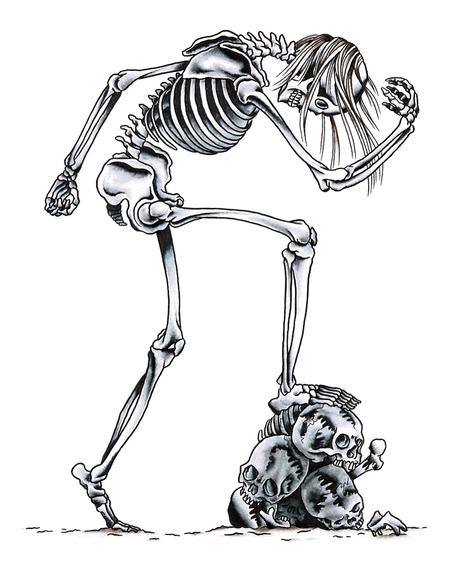 Tattoos - Skelton Art - 59455