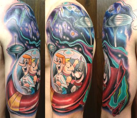 Joshua Bowers - Jetsons tattoo
