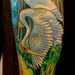 Tattoos - Japanese style geisha and cranes - 49652