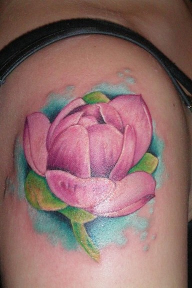 manly flower tattoo