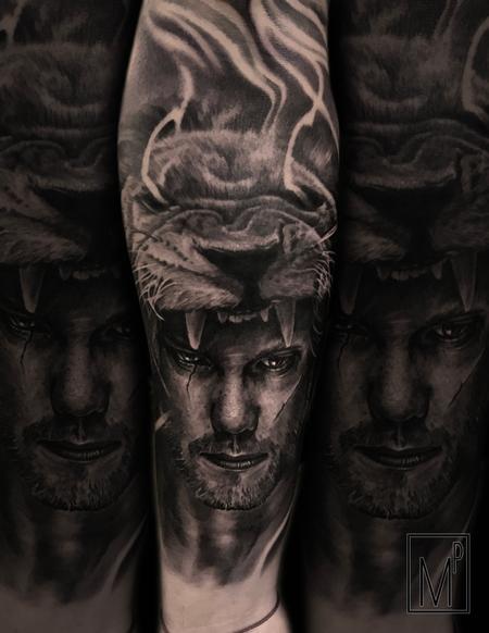 Tattoos - lion helm - 133213