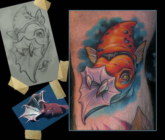 vampire squid tattoo by scotty munster tattoonow vampire squid tattoo by scotty munster tattoonow