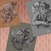 Owl, Bever, And Hairy Potter Sketches Original Art Design Thumbnail