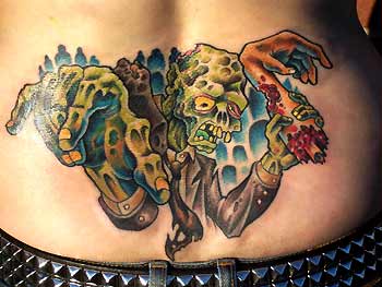 Tattoos - Sean Peters - Zombie Tramp Stamp